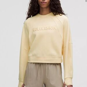 Lululemon scuba pullover buttercream